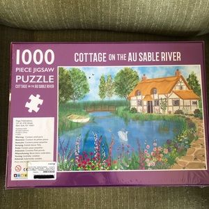 Cottage on the Au Sable River 1000 pieces puzzle